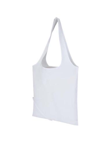 Bolsa de tela de algodón reciclada GRS «Madras Blend», 140 g/m², plegable, 7 l N10508021