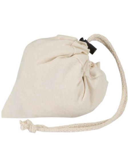 Bolsa de tela de algodón reciclada GRS «Madras Blend», 140 g/m², plegable, 7 l N60508021
