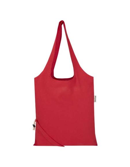 Bolsa de tela de algodón reciclada GRS «Madras Blend», 140 g/m², plegable, 7 l N12508021