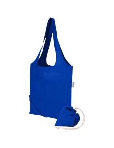 Bolsa de tela de algodón reciclada GRS «Madras Blend», 140 g/m², plegable, 7 l N10508021