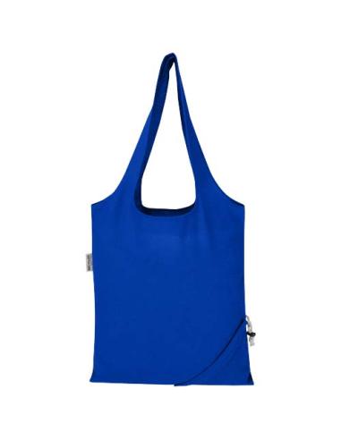 Bolsa de tela de algodón reciclada GRS «Madras Blend», 140 g/m², plegable, 7 l N35508021