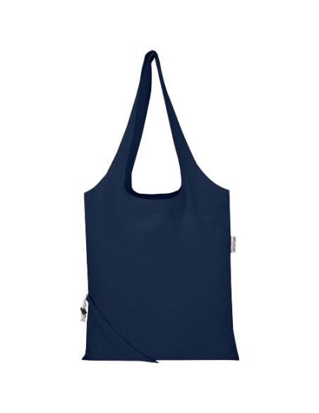 Bolsa de tela de algodón reciclada GRS «Madras Blend», 140 g/m², plegable, 7 l N55508021