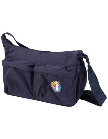 Bolso bandolera para portátil Calli de 33 cm de GRS, de nailon reciclado N55018021