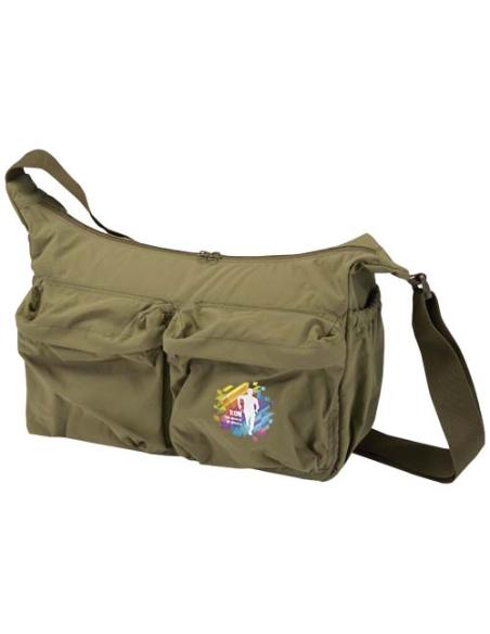 Bolso bandolera para portátil Calli de 33 cm de GRS, de nailon reciclado N46018021