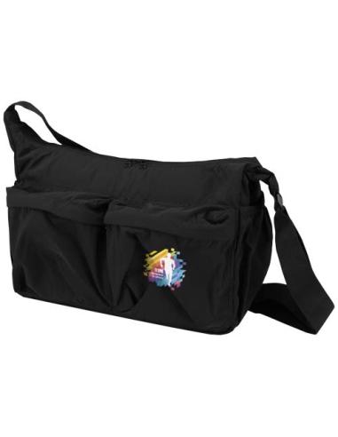 Bolso bandolera para portátil Calli de 33 cm de GRS, de nailon reciclado N09018021