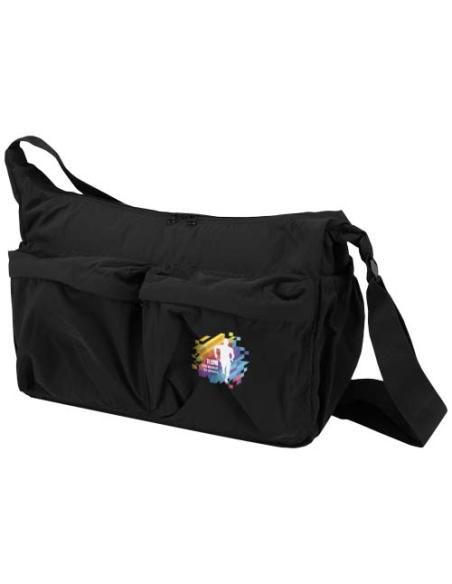 Bolso bandolera para portátil Calli de 33 cm de GRS, de nailon reciclado N09018021