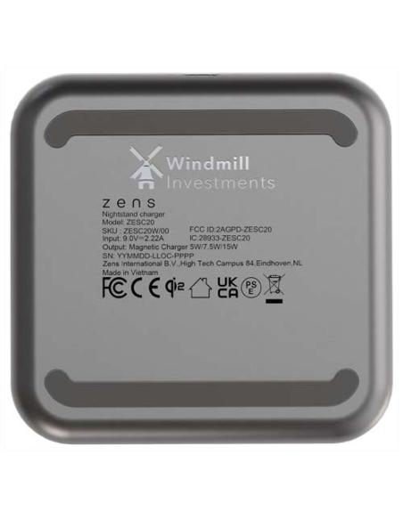 Cargador magnético de 15 W para mesilla de noche Zens N09028021