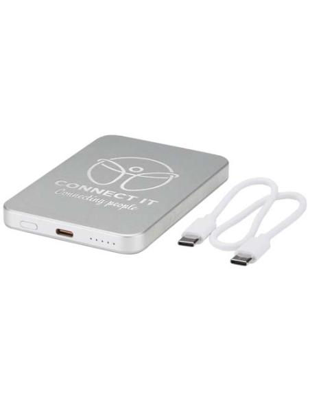 Batería externa magnética Avis de 5000 mAh fabricada con aluminio reciclado RCS N18344421