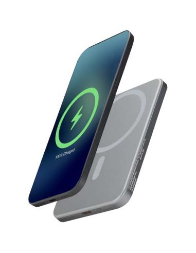 Batería externa magnética Avis de 5000 mAh fabricada con aluminio reciclado RCS N28344421