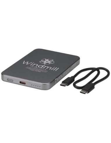 Batería externa magnética Avis de 5000 mAh fabricada con aluminio reciclado RCS N28344421