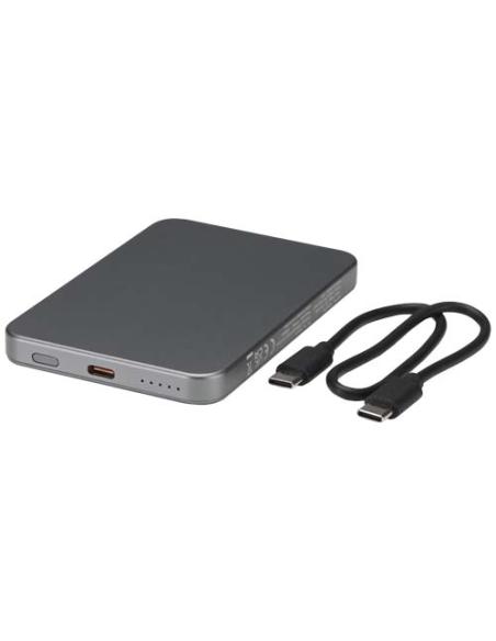 Batería externa magnética Avis de 5000 mAh fabricada con aluminio reciclado RCS N28344421