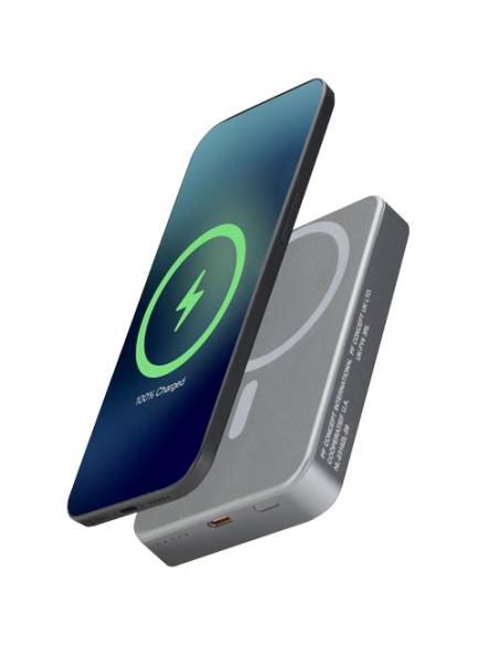 Batería externa magnética Avis de 10 000 mAh fabricada con aluminio reciclado RCS N28544421
