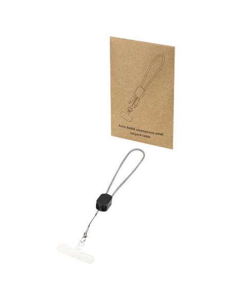 Lanyard de muñeca reciclado Arich RCS con cable de carga tipo C de 20 W integrado N09394421