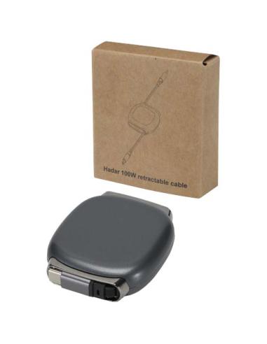 Cable retráctil Alphard de 100 W para CarPlay, de plástico reciclado, con 5 en 1 y carga PD N28694421
