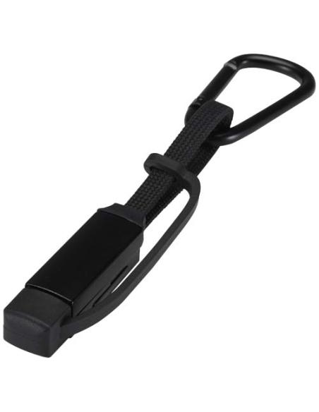Cable de carga Algieba de 65 W, 5 en 1, de aluminio reciclado con mosquetón N09794421