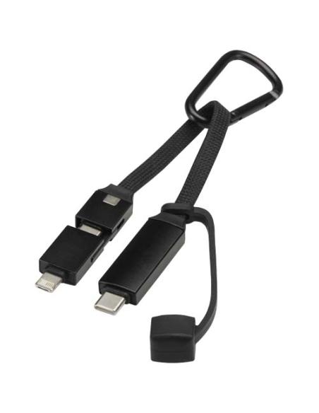 Cable de carga Algieba de 65 W, 5 en 1, de aluminio reciclado con mosquetón N09794421