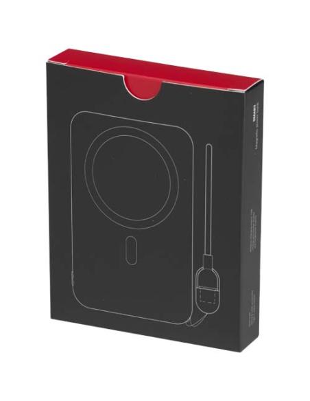 Batería externa magnética SMART de 5000 mAh fabricada con plástico reciclado y con cordón N09925421
