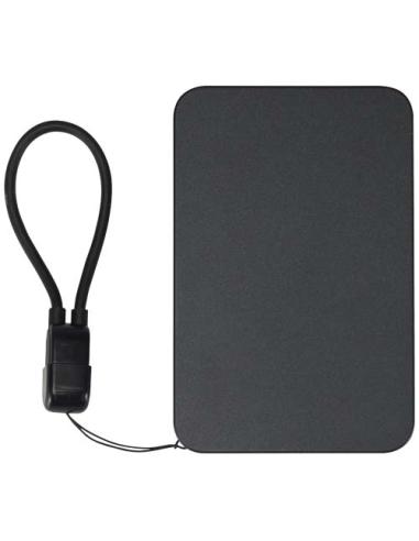 Batería externa magnética SMART de 5000 mAh fabricada con plástico reciclado y con cordón N09925421