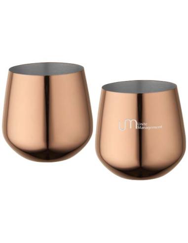 Juego de tazas de acero inoxidable Cascade de 540 ml N04763621