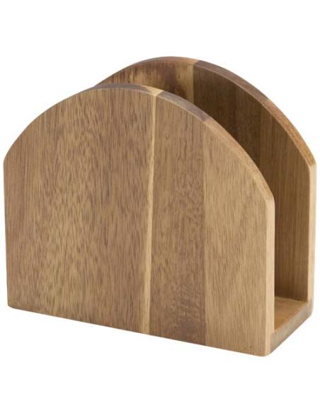 Servilletero de madera de acacia con un toque encantador N17115621