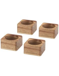 Portapañuelos de madera de acacia de Napora N17215621