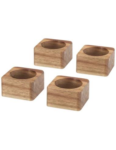 Portapañuelos de madera de acacia de Napora N17215621