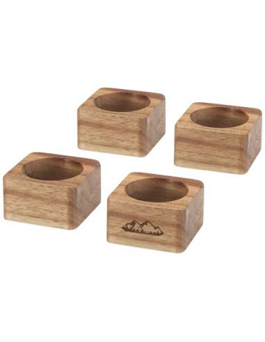 Portapañuelos de madera de acacia de Napora N17215621