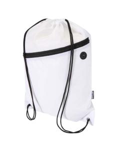 Bolsa con cordón Oriole de RPET con bolsillo frontal con cremallera, 5 l N10541031