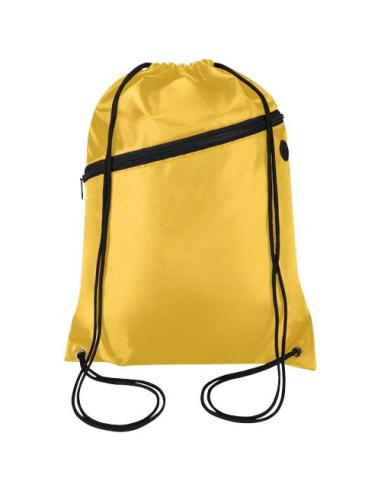 Bolsa con cordón Oriole de RPET con bolsillo frontal con cremallera, 5 l N11541031