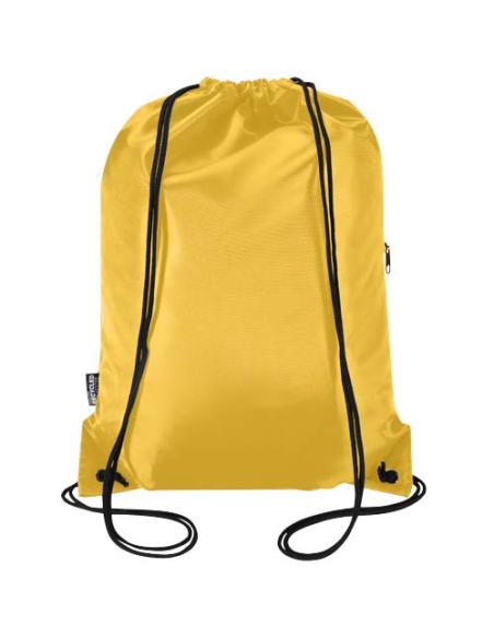 Bolsa con cordón Oriole de RPET con bolsillo frontal con cremallera, 5 l N11541031