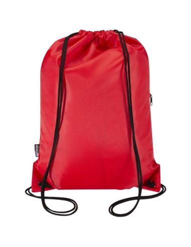 Bolsa con cordón Oriole de RPET con bolsillo frontal con cremallera, 5 l N12541031