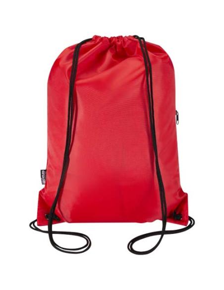 Bolsa con cordón Oriole de RPET con bolsillo frontal con cremallera, 5 l N12541031