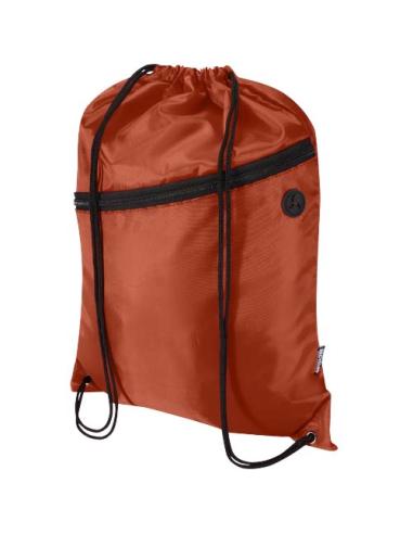Bolsa con cordón Oriole de RPET con bolsillo frontal con cremallera, 5 l N23541031