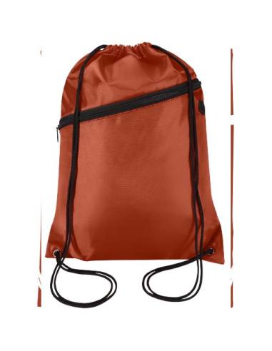 Bolsa con cordón Oriole de RPET con bolsillo frontal con cremallera, 5 l N23541031
