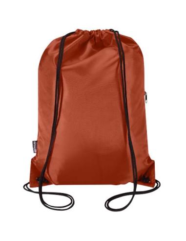 Bolsa con cordón Oriole de RPET con bolsillo frontal con cremallera, 5 l N23541031