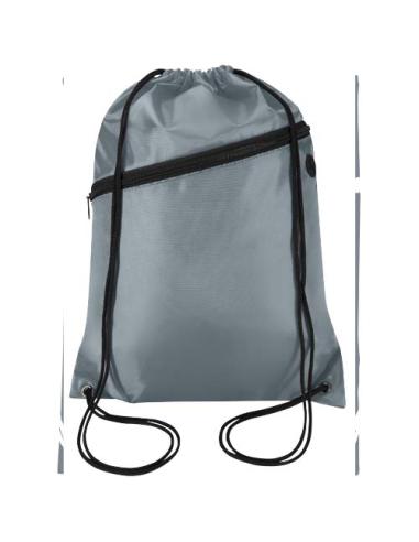Bolsa con cordón Oriole de RPET con bolsillo frontal con cremallera, 5 l N28541031