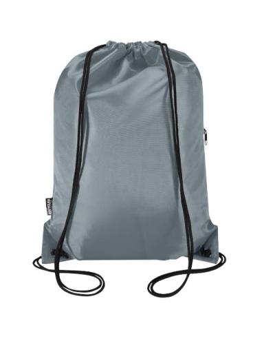 Bolsa con cordón Oriole de RPET con bolsillo frontal con cremallera, 5 l N28541031