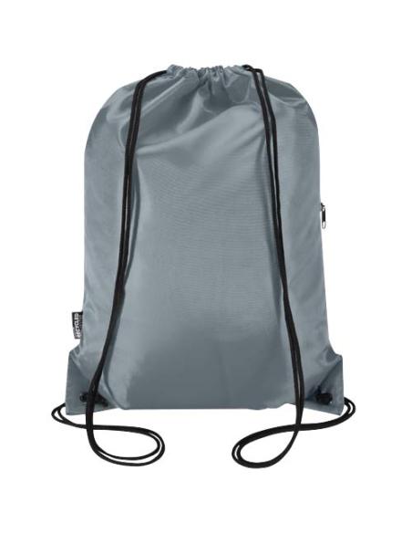 Bolsa con cordón Oriole de RPET con bolsillo frontal con cremallera, 5 l N28541031