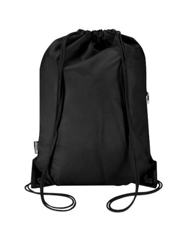 Bolsa con cordón Oriole de RPET con bolsillo frontal con cremallera, 5 l N09541031