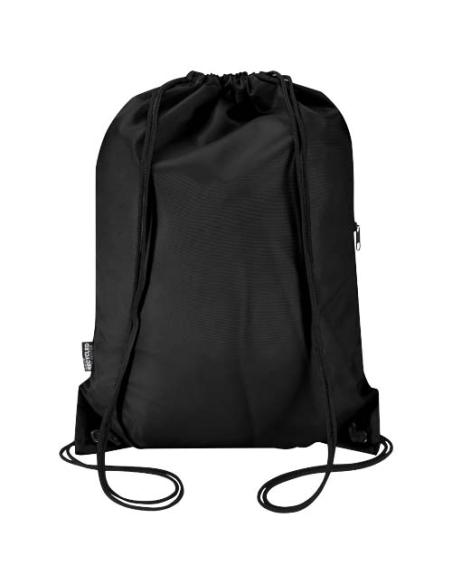 Bolsa con cordón Oriole de RPET con bolsillo frontal con cremallera, 5 l N09541031