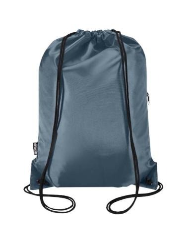 Bolsa con cordón Oriole de RPET con bolsillo frontal con cremallera, 5 l N19541031