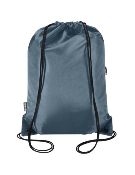 Bolsa con cordón Oriole de RPET con bolsillo frontal con cremallera, 5 l N19541031