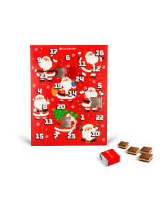 Calendario de adviento (300x390x20mm) con bombones cortados Personalizado | Consultar precio | nosolodulce
