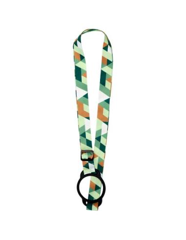 Cordón Lior con impresión por sublimación y pulsera de silicona N10201LP1