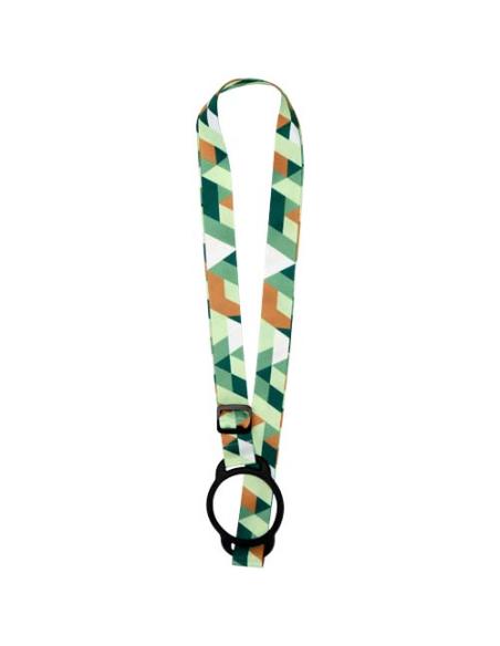 Cordón Lior con impresión por sublimación y pulsera de silicona N10201LP1