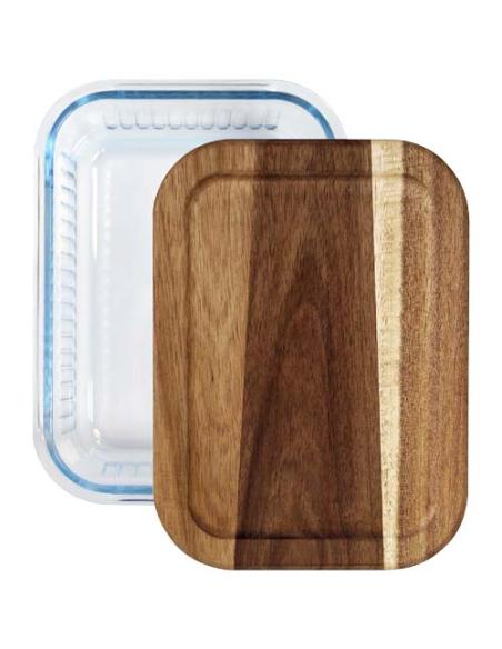 Fiambrera Citizen Green Purlunch de 1000 ml de vidrio de borosilicato N10650ZP1