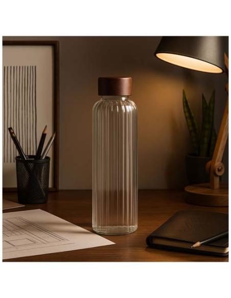 Botella de agua Citizen Green Purflow de 500 ml de vidrio de borosilicato N10750ZP1