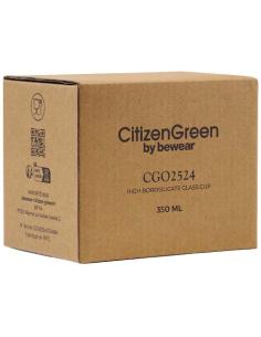Taza de vidrio borosilicato Citizen Green Purdrink N10850ZP1 2