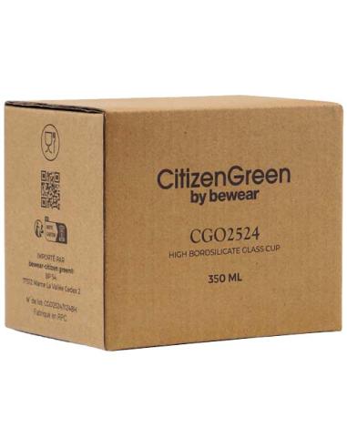 Taza de vidrio borosilicato Citizen Green Purdrink N10850ZP1