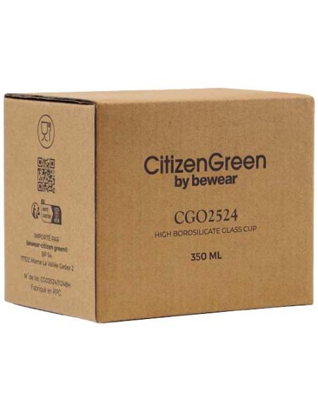 Taza de vidrio borosilicato Citizen Green Purdrink N10850ZP1
